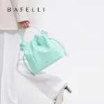 BAFELLI 2025 NEW WOMEN'S BAG LEATHER CASUAL BUCKET HANDBAGS FOR FEMALE TREND FASHION SHOPPER PURSE LUXURY BRAND SHOULDER - Image 3