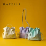 BAFELLI 2025 NEW WOMEN'S BAG LEATHER CASUAL BUCKET HANDBAGS FOR FEMALE TREND FASHION SHOPPER PURSE LUXURY BRAND SHOULDER - Image 5