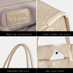 FOXER Elegant Women's Handbag Split Leather Large Capacity Lady Shoulder Bag Luxury Design Tote Bag Fashion Female's Purse - Image 5