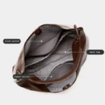 FOXER 2026 New Simple Women's Shoulder Bag Genuine Leather Large Capacity Handbag Ladies Underarm Bag Commuting Purse for Girls - Image 4