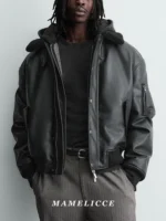 MAMELICCE Original Vintage design Removable fur collar jacket Thickened Casual coat Men's clothing leather jackets tops - Image 3