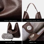 FOXER 2026 New Simple Women's Shoulder Bag Genuine Leather Large Capacity Handbag Ladies Underarm Bag Commuting Purse for Girls - Image 6