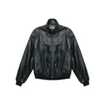 Spring and Autumn American high-end retro motorcycle leather jacket, men's and women's short baseball jacket, clean fit jacket, - Image 5