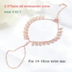 Smyoue 2.5*5mm Marquise Cut Bubbles Moissanite Bracelets for Women Valentine's Day Gifts Female Chain 100% 925 Sterling Silver - Image 2
