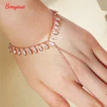 Smyoue 2.5*5mm Marquise Cut Bubbles Moissanite Bracelets for Women Valentine's Day Gifts Female Chain 100% 925 Sterling Silver