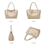 FOXER Elegant Women's Handbag Split Leather Large Capacity Lady Shoulder Bag Luxury Design Tote Bag Fashion Female's Purse - Image 4