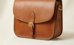 Classic Tan Leather Saddle Bag - Image 5