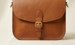 Classic Tan Leather Saddle Bag - Image 4