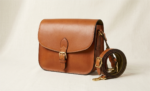 Classic Tan Leather Saddle Bag
